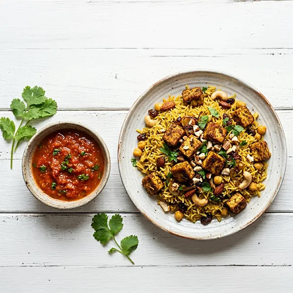 Spiced Tofu Quzi With Tomato Dooqous